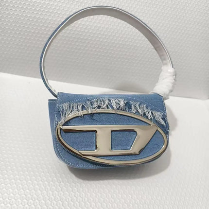 Borsa a Tracolla in Pelle PU Effetto Specchio Argento Lucido con Decorazione Ovale in Rilievo, Tracolla Staccabile, Mini Borsetta Futuristica da Donna