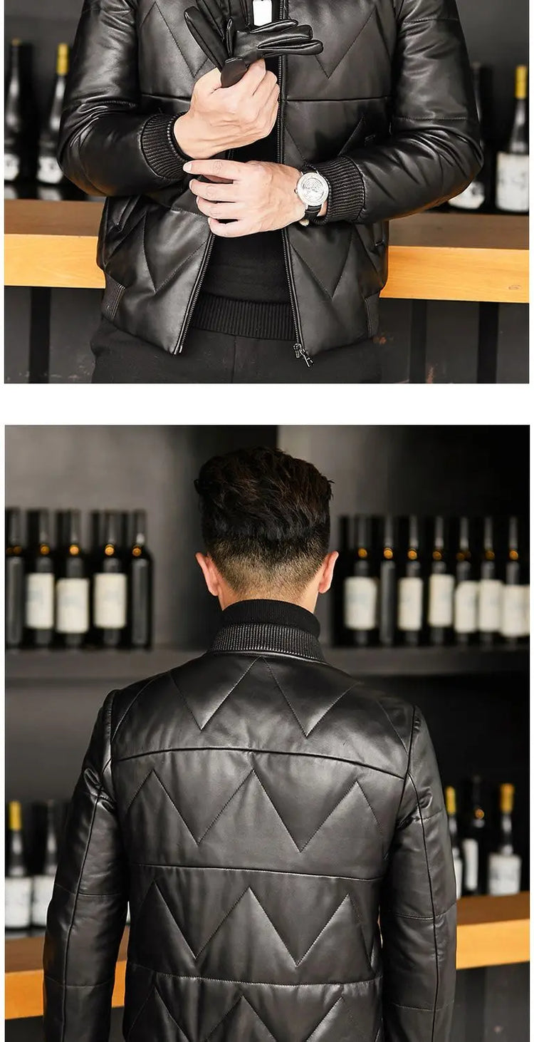 Men's Down Jacket Short Men's Cold Jacket Thick Warm Coats for Men Winter Winter Parkas for Men Stand-up Collar Men Parka