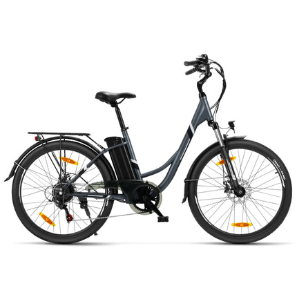 Bicicletta Elettrica Urbana Foride B1, Motore 250W, Coppia 45Nm, Batteria 36V 15.6Ah, Autonomia 90km, 5 Livelli di Assistenza, Modalità Camminata 6km/h