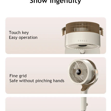 Ventilatore a circolazione d'aria ventilatore elettrico ventilatore da pavimento verticale silenzioso per uso domestico grande vento nuovo telecomando per la temporizzazione della ventola turbo da tavolo