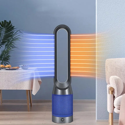 Nuovo riscaldatore 2022, ventilatore domestico a risparmio energetico, riscaldamento termoelettrico a piena velocità, ventilatore senza pale a doppia funzione caldo e freddo