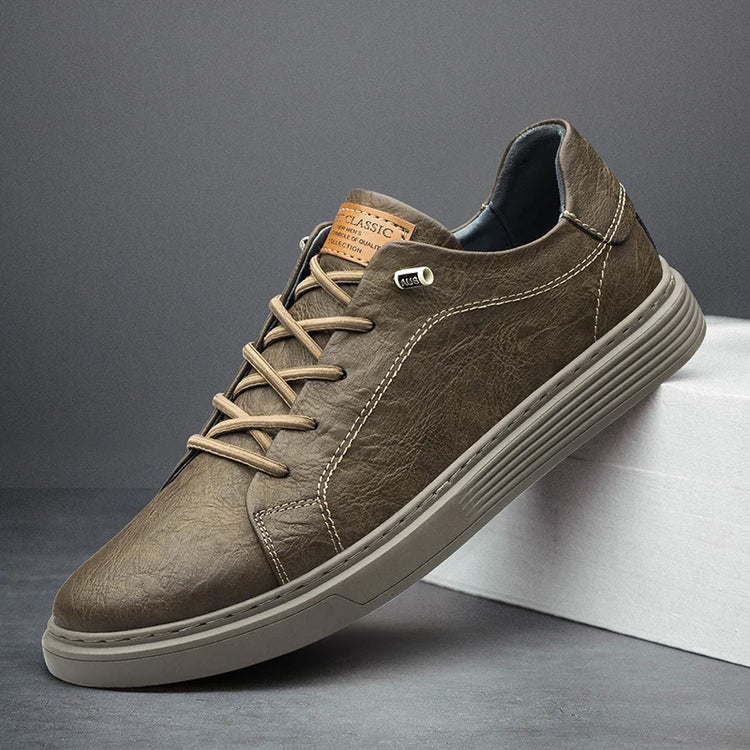 Italian Brand Black Genuine Leather Oxford Shoes UNISEX Casual Shoes Lace Up Flat Sneakers  Luxury Shoes for Men Big Size: 36-47