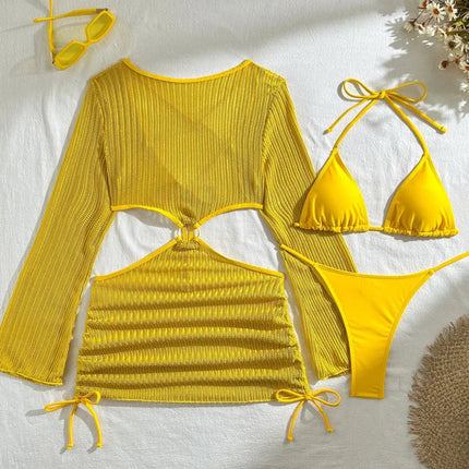 2026 Bikini sexy Costumi da bagno femminili Costumi da bagno a tre pezzi da donna Costumi da bagno da spiaggia Costumi da bagno Bikini brasiliano Set Bagnante da piscina platinumshop