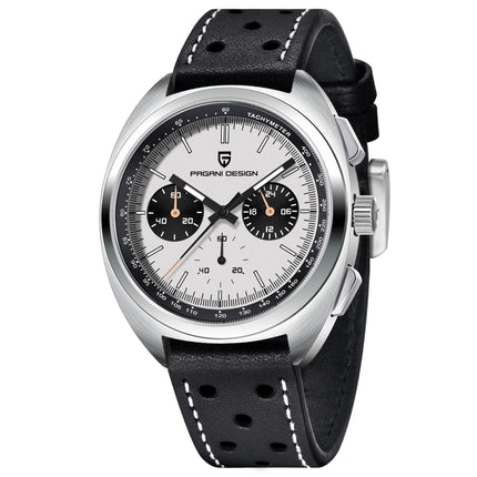 PAGANI DESIGN 2025 Nuovo Panda Dial Orologi da uomo Orologio al quarzo di lusso per uomo Giappone VK63 Cronografo sportivo Orologio da polso in vetro zaffiro