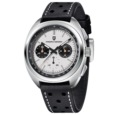 PAGANI DESIGN 2025 Nuovo Panda Dial Orologi da uomo Orologio al quarzo di lusso per uomo Giappone VK63 Cronografo sportivo Orologio da polso in vetro zaffiro
