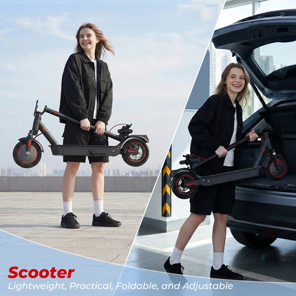 IScooter i9Max 10in Scooter elettrico Max Motor 500W Scooter a doppio assorbimento degli urti per Scooter per pneumatici a nido d'ape per adulti 35 KM/H 10Ah