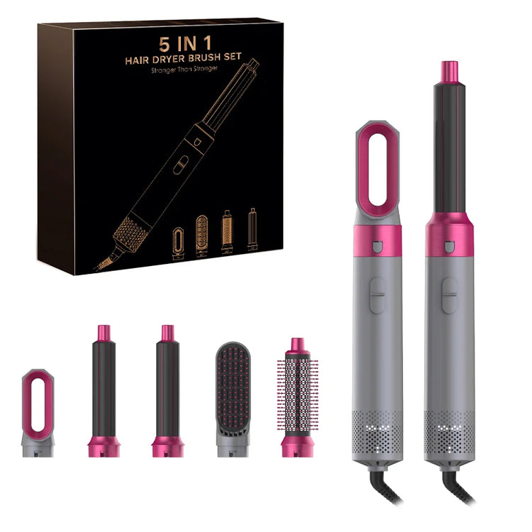 5 In 1 Multi Styler New Design Hair Dryer for Hair 5 in 1 Styler with Curling Barrel Hot Air Brush Styling Tool MultiStyler