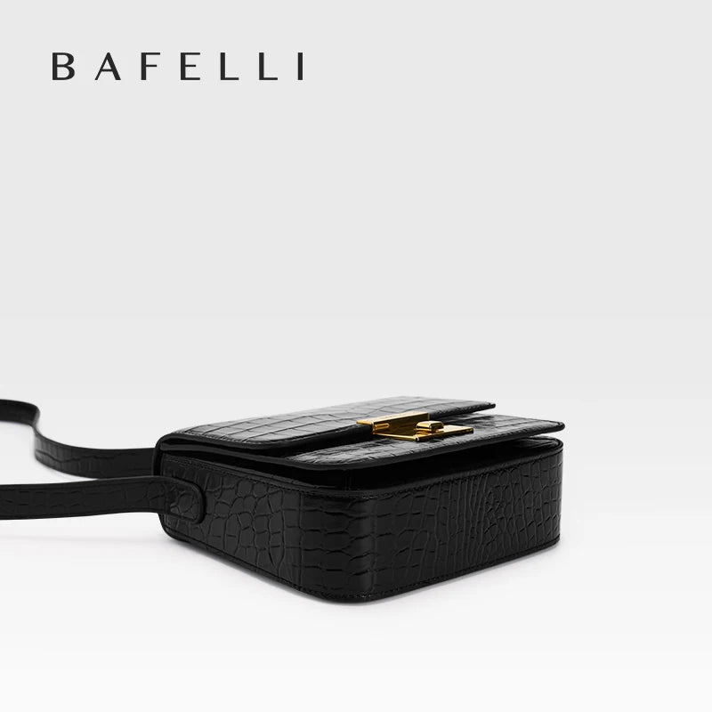 BAFELLI DONNE BORSE MODA 2025 IN PELLE MINI BOXY BAG CROSSBODY DESIGNER ORIGINALE Lusso Spalla SCHEDA MESSENGER FEMALE