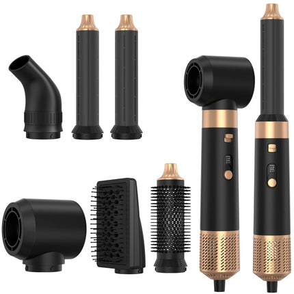 6 in 1 Professional Hair Dryer Hot Comb Set Professional Curling Iron Hair Straightener Styling Tool For Hair Dryer Household
