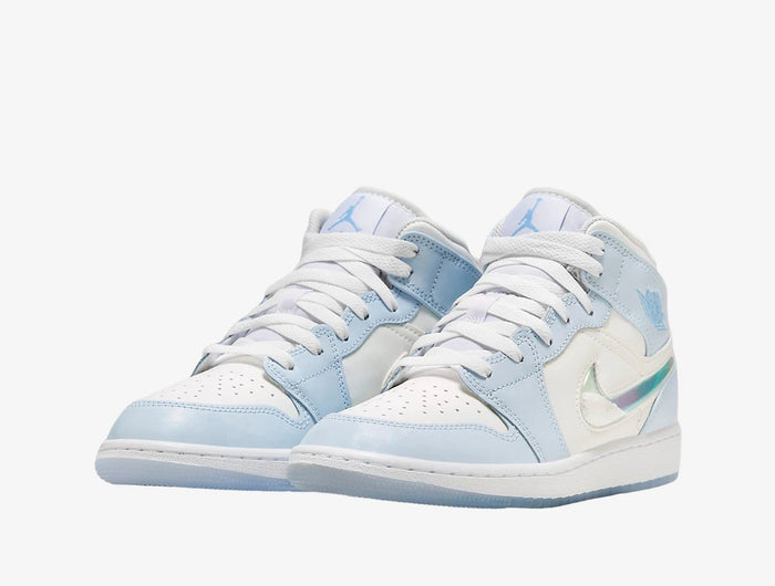 Scarpe casual Nike originali Air Jordan 1 Mid SE GS da donna per bambini grandi FQ9117-400 platinumshop