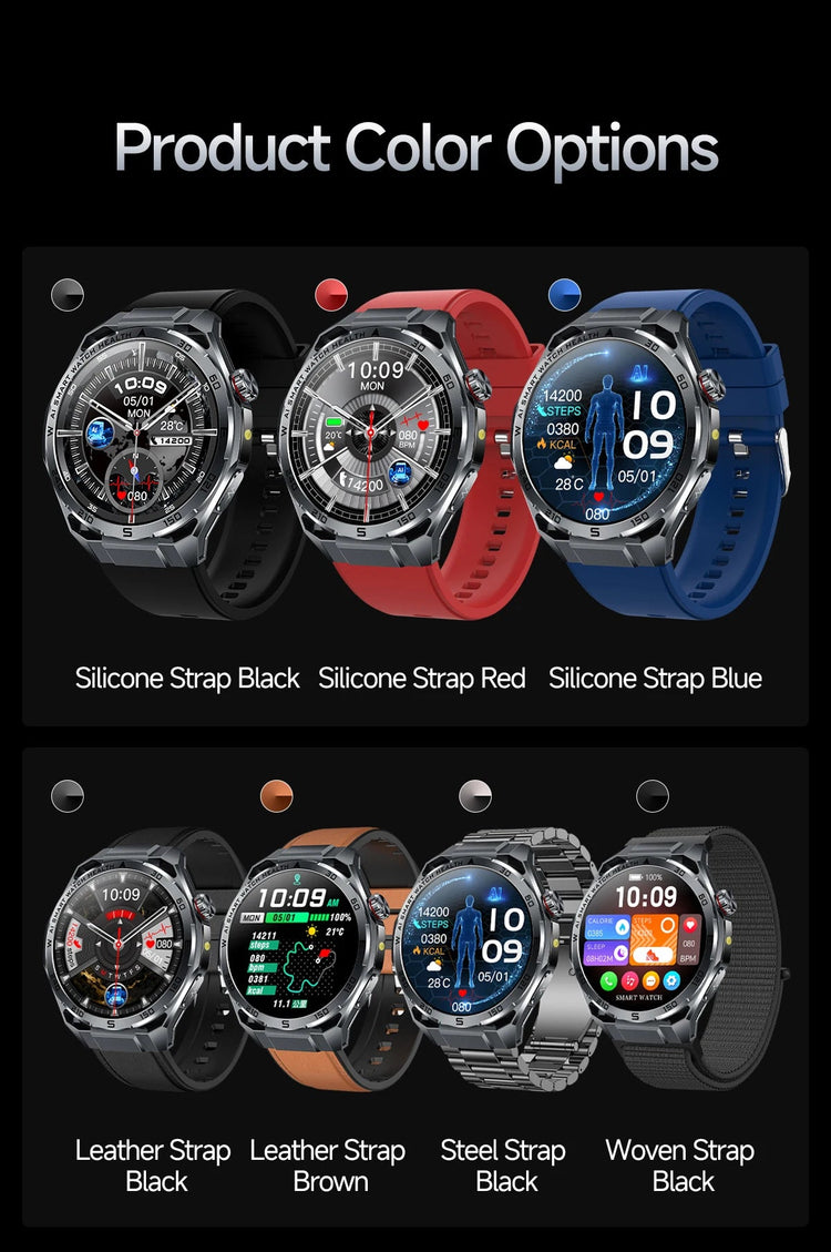 Nuovo Smartwatch 2026 con Analisi del Grasso Corporeo ECG+PPG, Acido Urico, Pressione Sanguigna, Ossigeno nel Sangue, Chiamate Bluetooth, Orologio Sportivo Intelligente per Uomini e Donne platinumshop
