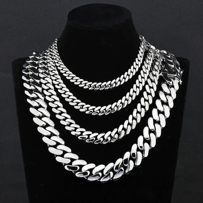 ESKEEM All'ingrosso 10/12/15/22mm 14K/18K Placcato Oro Pesante Miami Collana a Catena a Maglia Cubana per Gli Uomini Hip Hop Gioielli Catene Cubane