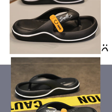New Men's Women's Slippers Flip Flops Indoor Outdoor Beach Sandals Super Soft Bottom Slides Non-Slip Thick Sole Men's Slippers