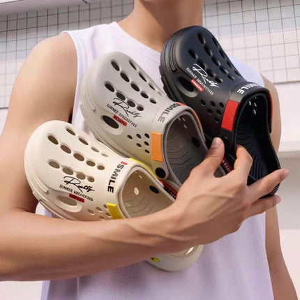 Ciabatte Unisex in EVA Traspiranti Antiscivolo con Suola Spessa, Scarpe Forate ad Asciugatura Rapida, Ciabatte Casual per Uomo e Donna, Ideali per Spiaggia, Giardino e Attività all'Aperto