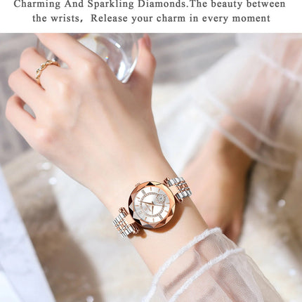 POEDAGAR Orologio da polso originale alla moda per donna Orologio da donna al quarzo con data in acciaio inossidabile impermeabile Orologi da donna casual di lusso platinumshop
