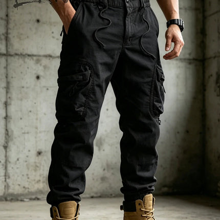 Mens Cargo Pants Autumn Winter Casual Mens Pant Baggy Regular Cotton Trousers Male Combat Military Tactical Pants Multi Pockets