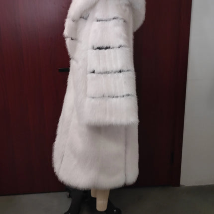 2026 Winter Women Faux Fur Jacket Coat Solid White Long Sleeve Thick Warm Overcoat Outwear Fluffy Coat For Women