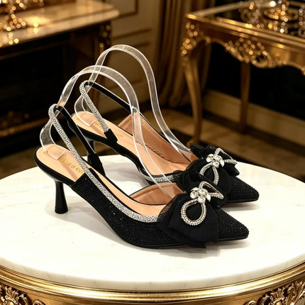 Ultimi Sandali da Donna di Lusso con Diamanti e Cristalli, Tacchi Alti alla Moda, Eleganti Scarpe Italiane da Donna per Feste
