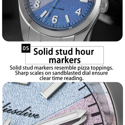 ADDIESDIVE Watch Men 2026 New 36mm Quartz Wristwatch AD2555 Sapphire 100m Waterproof BGW9 Luminous 316L Stainless Steel Watches