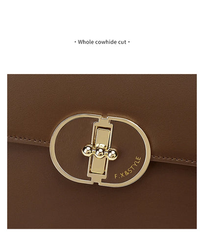 FOXER Brand Split Leather Women's Shoulder Bag 2025 New Luxury Design Female Retro Crossbody Purse Gift for Mom