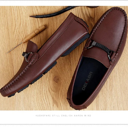 DEKABR Mocassini estivi Uomo Mocassini di marca di lusso Scarpe da uomo Mocassini in pelle Scarpe Slip on Mocassini da lavoro antiscivolo per uomo