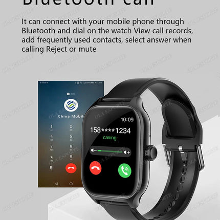 Smartwatch 2025 per Android e iOS, Schermo a Colori da 2,01 Pollici, Risposta alle Chiamate Bluetooth, Orologio Fitness Tracker per Donne e Uomini platinumshop