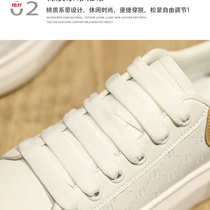 Leather Men Shoes Sneakers Trend Casual Shoe Breathable Leisure Male Sneakers Non-slip Footwear Men Vulcanized Shoes2026