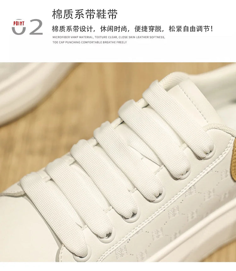 Leather Men Shoes Sneakers Trend Casual Shoe Breathable Leisure Male Sneakers Non-slip Footwear Men Vulcanized Shoes2026