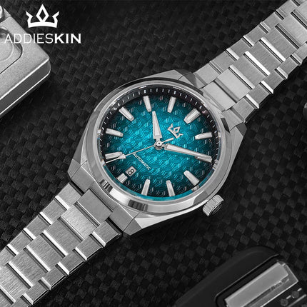 AddiesKin K014 Men's Automatic Mechanical Watch ST2130 Movement Cameo Shell Dial Sapphire Crystal 40mm 200M Water Resistant 316L