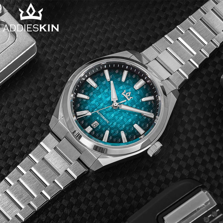 AddiesKin K014 Men's Automatic Mechanical Watch ST2130 Movement Cameo Shell Dial Sapphire Crystal 40mm 200M Water Resistant 316L