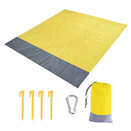 2022 telo mare oversize tappetino senza sabbia spiaggia antivento impermeabile coperte da Picnic tappetino da spiaggia tasca oversize Picnic 4 ancora