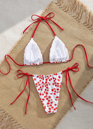 Costume da bagno donna micro bikini sexy 2026 Trend bikini perizoma in due pezzi Set costumi da bagno donna con lacci da spiaggia per costume da bagno donna PlatiNum