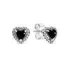 Orecchini in Argento Puro 925 con Zirconi a Forma di Cuore, Stella, Luna e Cerchio, Gioielli per Donne, Regalo per Compleanno, Festa della Mamma, Accessori platinumshop