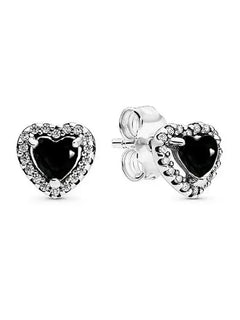 Orecchini in Argento Puro 925 con Zirconi a Forma di Cuore, Stella, Luna e Cerchio, Gioielli per Donne, Regalo per Compleanno, Festa della Mamma, Accessori