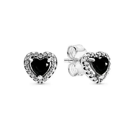 Orecchini in Argento Puro 925 con Zirconi a Forma di Cuore, Stella, Luna e Cerchio, Gioielli per Donne, Regalo per Compleanno, Festa della Mamma, Accessori platinumshop
