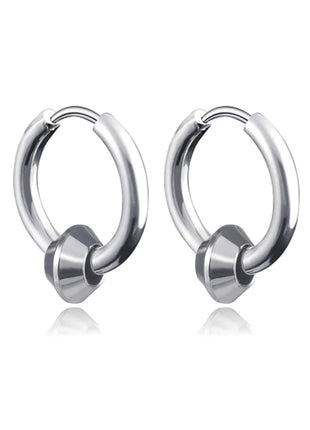 Long Hanging Crosses Leaves Pendants Hoops Woman Earrings Man Vintage Stainless steel Hip Hop Ear Piercing Jewelry Accessories PlatiNum