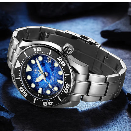 ADDIESDIVE Watches For Men Sapphire Luxury NH35 Mechanical Wristwatch 200m Waterproof Ceramic Bezel BGW9 Luminous Diving Watch