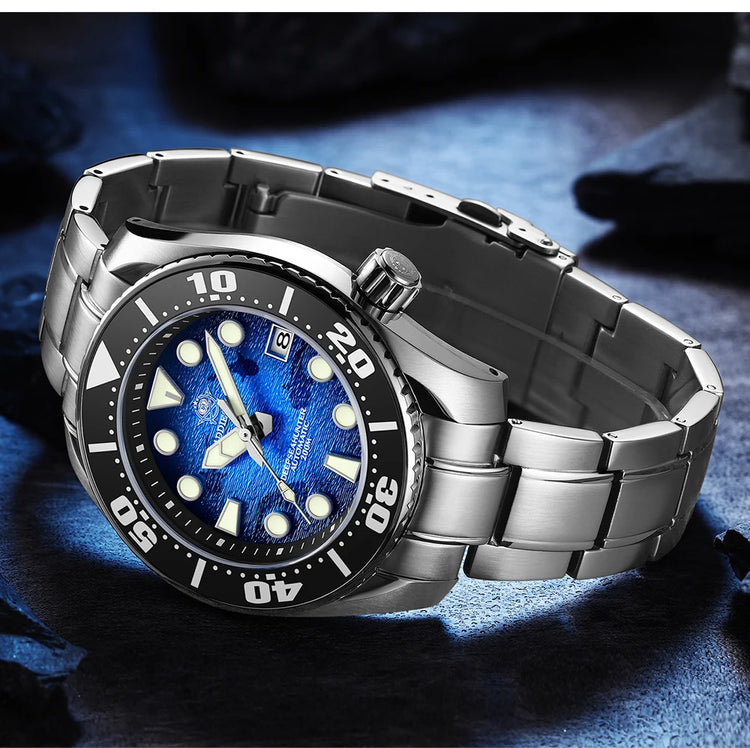 ADDIESDIVE Watches For Men Sapphire Luxury NH35 Mechanical Wristwatch 200m Waterproof Ceramic Bezel BGW9 Luminous Diving Watch