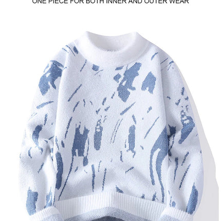 Autumn Winter Sweaters for male men O-neck sweater men Student youth sweaters  Men's Casual Knitwear Pullover Top