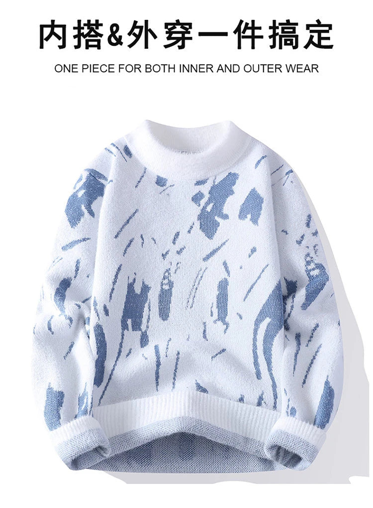 Autumn Winter Sweaters for male men O-neck sweater men Student youth sweaters  Men's Casual Knitwear Pullover Top