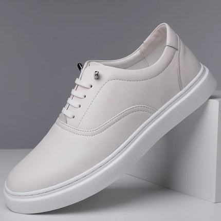 Big Size Fashion Casual Sneakers for Men Spring Autumn New Designer Board Shoes Male Black White Leather Zapatos De Hombre