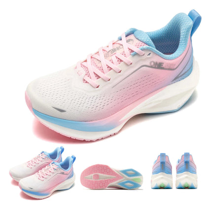 ONEMIX Scarpe da corsa da jogging per uomo Scarpe da ginnastica da esterno super leggere Scarpe da passeggio antiscivolo con ascensore Donna PlatiNum