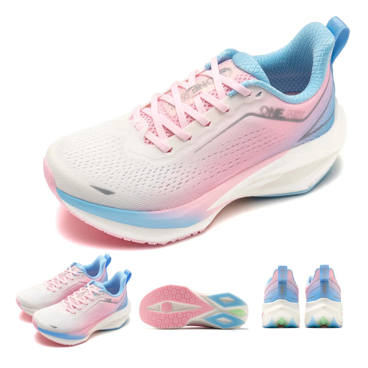 ONEMIX Scarpe da corsa da jogging per uomo Scarpe da ginnastica da esterno super leggere Scarpe da passeggio antiscivolo con ascensore Donna PlatiNum