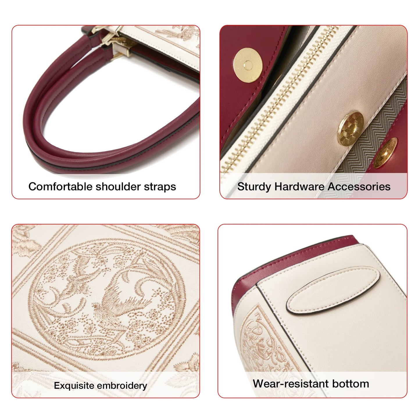 FOXER borsa a spalla donna in pelle con foulard seta