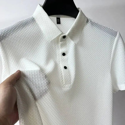 Summer New Men's POLO T-Shirt CZ Ceska Zbrojovka Firearms High End Ice Silk Men's Short-Sleeved Top Shirt Collar