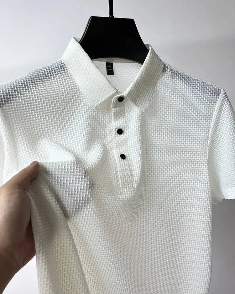 Estate Nuovi Uomini POLO T-Shirt CZ Ceska Zbrojovka Armi da fuoco High End Maglia di seta del ghiaccio da uomo a maniche corte Top Colletto della camicia
