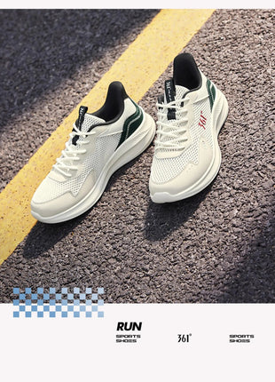 361 Degrees Men Running Shoes Wear-resistant Comfortable Soft Supportive Jogging Lightweight Breathable Male Sneakers 672422252 PlatiNum