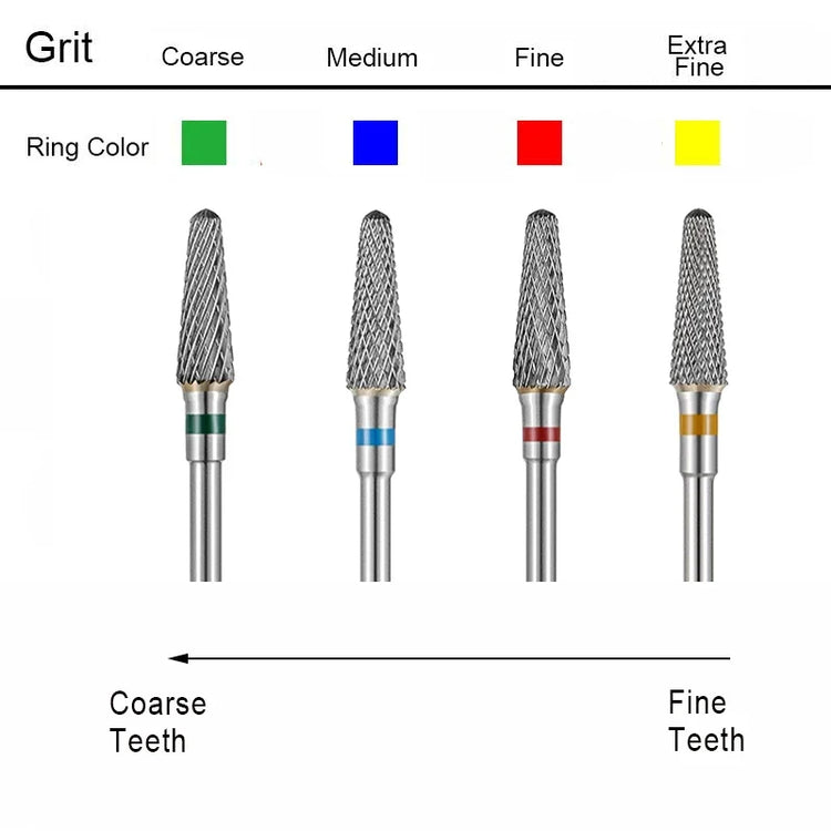1pcs Carbide Nail Drill Bit Nail Files Bits Electric Milling Cutter for Manicure Burr Drills Pedicure Tools