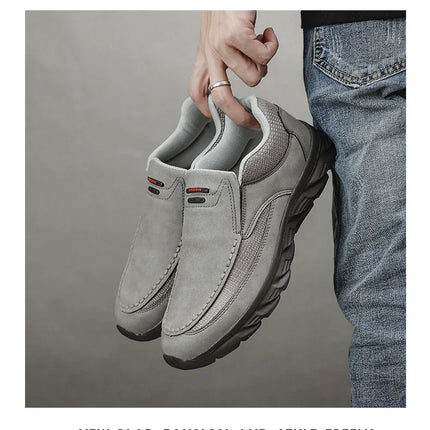 Scarpe Casual in pelle da uomo mocassini traspiranti Sneakers da uomo 2024 nuove scarpe da ginnastica piatte in pelle comode da uomo scarpe da uomo