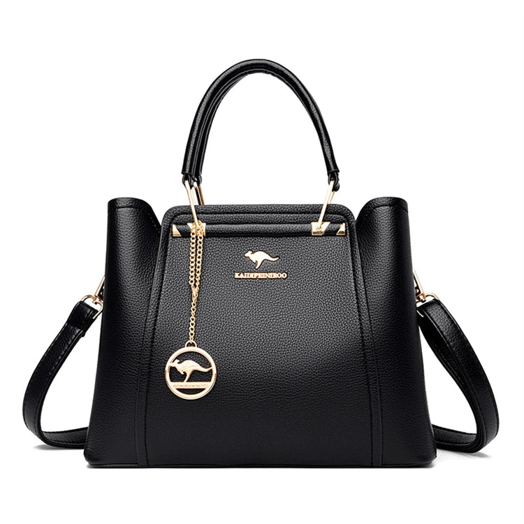 2024 Luxury Women Designer 3 Layers Shoulder Crossbody Sac Ladies Large Capacity Leather Handbags Shopper Brand Messenger Totes PlatiNum
